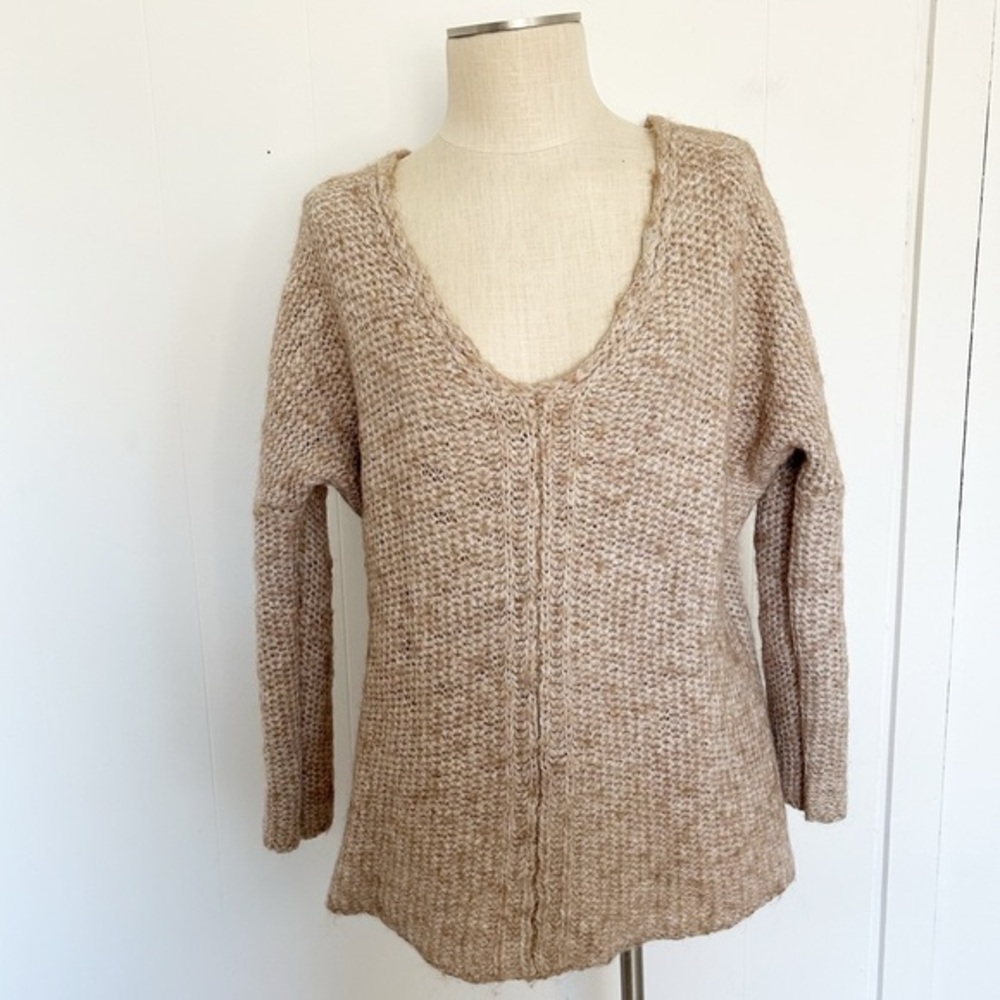 Anthropologie Moth Oversized Thick Chunky Sweater‎ Alpaca Wool Size Small